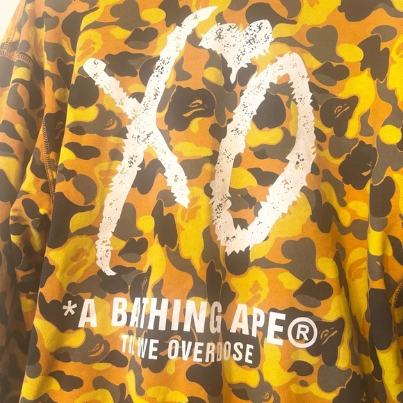 RARE A Bathing Ape BAPE X XO Shark Pullover Hoodie XL - Picture 6 of 7